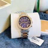 Buy Shop Michael Kors Parker Blue Dial Two Tone Steel Strap Watch for Women - MK6141 USA Online