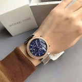 Buy Shop Michael Kors Parker Blue Dial Two Tone Steel Strap Watch for Women - MK6141 USA Online