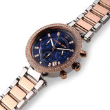 Buy Shop Michael Kors Parker Blue Dial Two Tone Steel Strap Watch for Women - MK6141 USA Online
