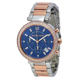 Buy Shop Michael Kors Parker Blue Dial Two Tone Steel Strap Watch for Women - MK6141 USA Online