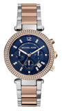 Buy Shop Michael Kors Parker Blue Dial Two Tone Steel Strap Watch for Women - MK6141 USA Online