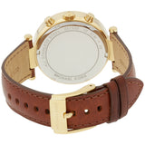 Buy Shop Michael Kors Parker Champagne Gold Dial Brown Leather Strap Watch for Women - MK2249 USA Online