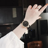 Buy Shop Michael Kors Parker Chronograph Black Dial Black Leather Strap Watch For Women - MK6984 USA Online
