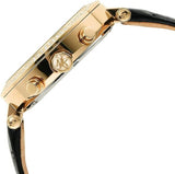 Buy Shop Michael Kors Parker Chronograph Black Dial Black Leather Strap Watch For Women - MK6984 USA Online