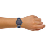 Buy Shop Michael Kors Parker Chronograph Blue Dial Blue Steel Strap Watch For Women - MK6418 USA Online