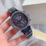 Buy Shop Michael Kors Parker Chronograph Blue Dial Blue Steel Strap Watch For Women - MK6418 USA Online