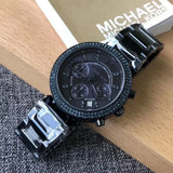 Buy Shop Michael Kors Parker Chronograph Blue Dial Blue Steel Strap Watch For Women - MK6418 USA Online
