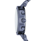 Buy Shop Michael Kors Parker Chronograph Blue Dial Blue Steel Strap Watch For Women - MK6418 USA Online