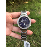 Buy Shop Michael Kors Parker Chronograph Blue Dial Silver Steel Strap Watch for Women - MK6117 USA Online