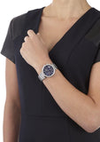 Buy Shop Michael Kors Parker Chronograph Blue Dial Silver Steel Strap Watch for Women - MK6117 USA Online