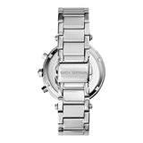Buy Shop Michael Kors Parker Chronograph Blue Dial Silver Steel Strap Watch for Women - MK6117 USA Online