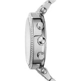 Buy Shop Michael Kors Parker Chronograph Blue Dial Silver Steel Strap Watch for Women - MK6117 USA Online