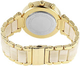 Buy Shop Michael Kors Parker Chronograph Gold Dial Gold Steel Strap Watch For Women - MK6831 USA Online