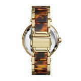 Buy Shop Michael Kors Parker Chronograph Gold Dial Two Tone Steel Strap Watch for Women - MK6109 USA Online