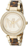 Buy Shop Michael Kors Parker Chronograph Gold Dial Two Tone Steel Strap Watch for Women - MK6109 USA Online
