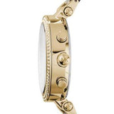 Buy Shop Michael Kors Parker Chronograph Green Dial Gold Steel Strap Watch for Women - MK6263 USA Online