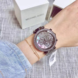 Buy Shop Michael Kors Parker Chronograph Grey Dial Grey Steel Strap Watch For Women - MK6265 USA Online