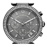 Buy Shop Michael Kors Parker Chronograph Grey Dial Grey Steel Strap Watch For Women - MK6265 USA Online