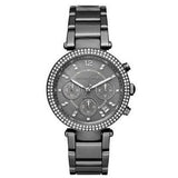 Buy Shop Michael Kors Parker Chronograph Grey Dial Grey Steel Strap Watch For Women - MK6265 USA Online