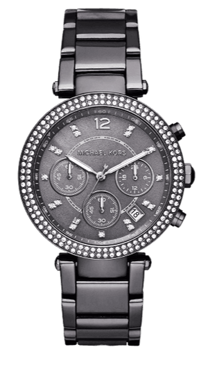 Buy Shop Michael Kors Parker Chronograph Grey Dial Grey Steel Strap Watch For Women - MK6265 USA Online