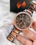 Buy Shop Michael Kors Parker Chronograph Grey Dial Two Tone Steel Strap Watch For Women - MK6440 USA Online