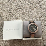 Buy Shop Michael Kors Parker Chronograph Grey Dial Two Tone Steel Strap Watch For Women - MK6440 USA Online