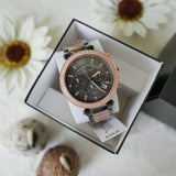 Buy Shop Michael Kors Parker Chronograph Grey Dial Two Tone Steel Strap Watch For Women - MK6440 USA Online