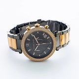 Buy Shop Michael Kors Parker Chronograph Grey Dial Two Tone Steel Strap Watch For Women - MK6440 USA Online