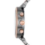 Buy Shop Michael Kors Parker Chronograph Grey Dial Two Tone Steel Strap Watch For Women - MK6440 USA Online