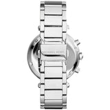 Buy Shop Michael Kors Parker Chronograph Pink Dial Silver Steel Strap Watch For Women - MK6105 USA Online
