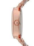 Buy Shop Michael Kors Parker Chronograph Purple Dial Rose Gold Steel Strap Watch For Women - MK6417 USA Online