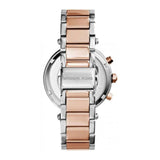 Buy Shop Michael Kors Parker Chronograph Purple Dial Two Tone Steel Strap Watch For Women - MK6108 USA Online