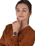 Buy Shop Michael Kors Parker Chronograph Red Dial Red Leather Strap Watch For Women - MK6986 USA Online