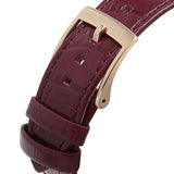 Buy Shop Michael Kors Parker Chronograph Red Dial Red Leather Strap Watch For Women - MK6986 USA Online