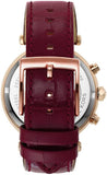 Buy Shop Michael Kors Parker Chronograph Red Dial Red Leather Strap Watch For Women - MK6986 USA Online
