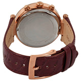 Buy Shop Michael Kors Parker Chronograph Red Dial Red Leather Strap Watch For Women - MK6986 USA Online