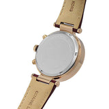 Buy Shop Michael Kors Parker Chronograph Red Dial Red Leather Strap Watch For Women - MK6986 USA Online