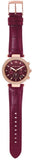 Buy Shop Michael Kors Parker Chronograph Red Dial Red Leather Strap Watch For Women - MK6986 USA Online