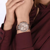 Buy Shop Michael Kors Parker Chronograph Rose Gold Dial Two Tone Steel Strap Watch For Women - MK6832 USA Online