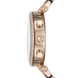 Buy Shop Michael Kors Parker Chronograph Rose Gold Dial Two Tone Steel Strap Watch For Women - MK6832 USA Online