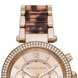 Buy Shop Michael Kors Parker Chronograph Rose Gold Dial Two Tone Steel Strap Watch For Women - MK6832 USA Online