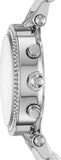 Buy Shop Michael Kors Parker Chronograph Silver Dial Silver Steel Strap Watch For Women - MK6354 USA Online