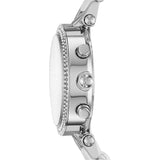 Buy Shop Michael Kors Parker Chronograph Silver Dial Silver Steel Strap Watch For Women - MK6354 USA Online