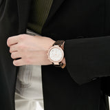 Buy Shop Michael Kors Parker Chronograph White Dial Brown Leather Strap Watch For Women - MK6917 USA Online