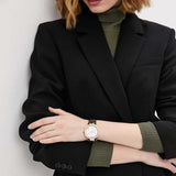 Buy Shop Michael Kors Parker Chronograph White Dial Brown Leather Strap Watch For Women - MK6917 USA Online