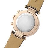 Buy Shop Michael Kors Parker Chronograph White Dial Brown Leather Strap Watch For Women - MK6917 USA Online