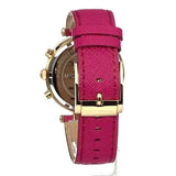 Buy Shop Michael Kors Parker Chronograph White Dial Pink Leather Strap Watch for Women - MK2297 USA Online