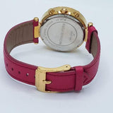 Buy Shop Michael Kors Parker Chronograph White Dial Pink Leather Strap Watch for Women - MK2297 USA Online