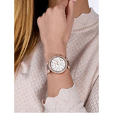 Buy Shop Michael Kors Parker Chronograph White Dial Pink Leather Strap Watch For Women - MK6935 USA Online