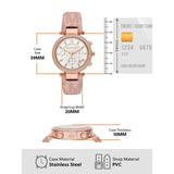 Buy Shop Michael Kors Parker Chronograph White Dial Pink Leather Strap Watch For Women - MK6935 USA Online